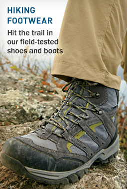 Hiking Footwear. Hit the trail in our field-tested shoes and boots.