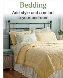 Bedding. Add style and comfort to your bedroom.