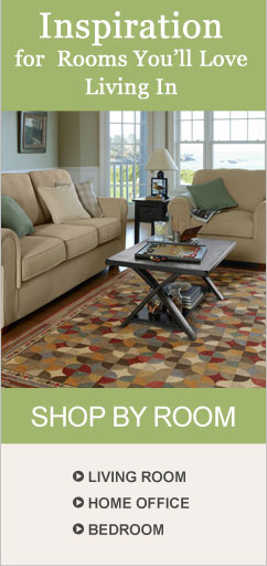 Shop By Room: Living Room, Home Office, Bedroom