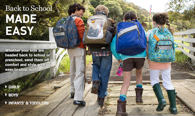 Back to School Made Easy. Whether your kids are headed back to school or preschool, send them off in comfort and style with our easy-to-shop outfits.