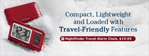 Nightfinder Travel Alarm Clock