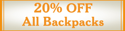 Save 20% on all backpacks. Hurry, offer ends September 6. Offer applies to select merchandise. Prices as shown, while supplies last. Not valid at L.L.Bean Outlets.