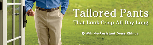 Wrinkle-Resistant Dress Chinos