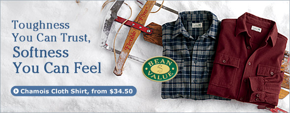 Chamois Cloth Shirt, from $34.50