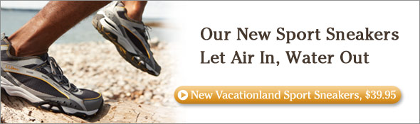 Our New Sport Sneakers Let Air In, Water Out