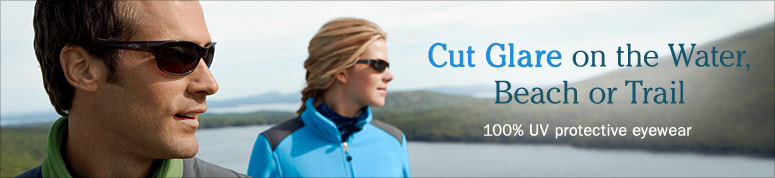 Cut Glare on the Water, Beach or Trail. 100% UV protective eyewear.