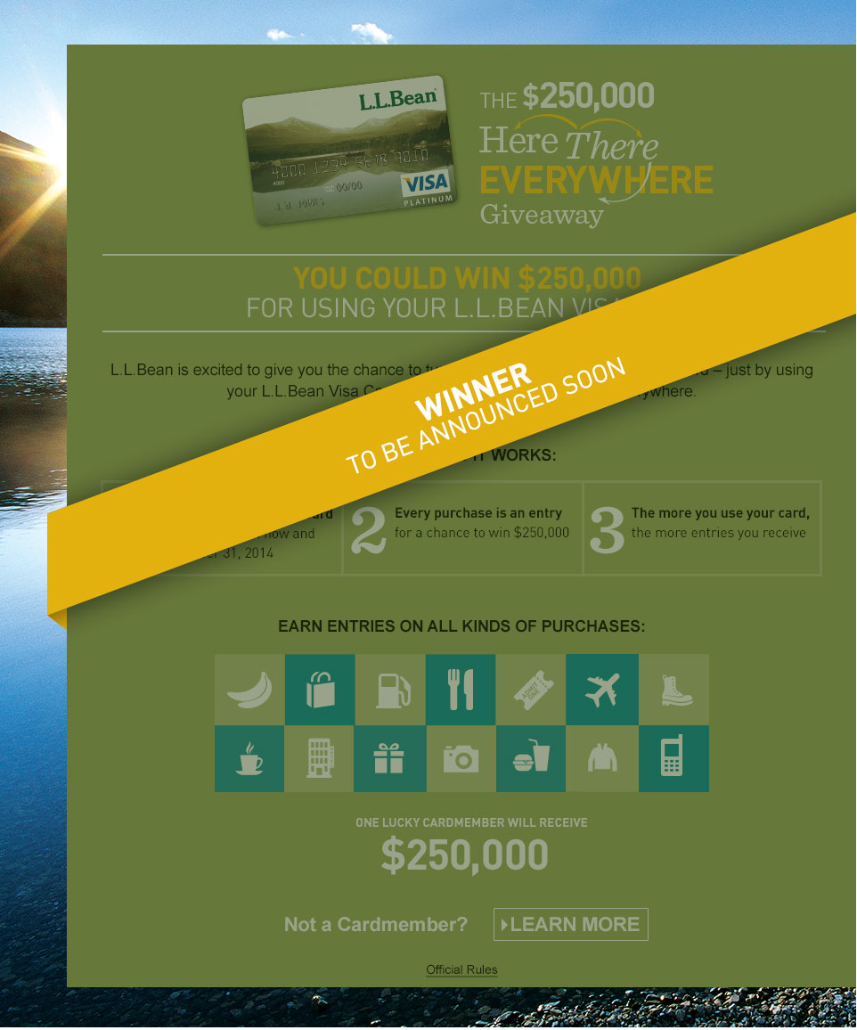 Here, There, Everywhere $250,000 Giveaway.
