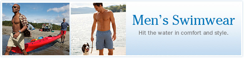 Mens Swimwear. Hit the water in comfort and style.