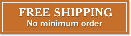 FREE SHIPPING. No minimum order.