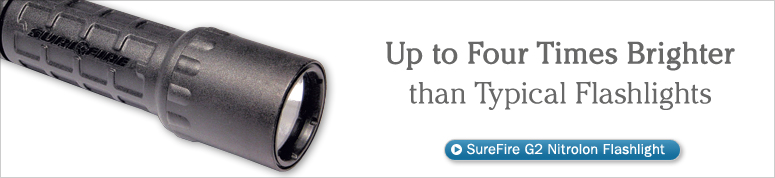 SureFire&reg; G2 Nitrolon&reg; Flashlight. Up to Four Times Brighter than Typical Flashlights