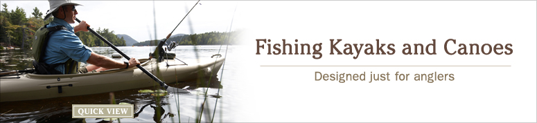 Fishing Kayaks and Canoes. Designed just for anglers