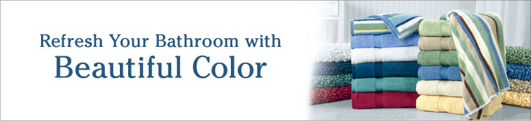 Refresh your bathroom with beautiful color.