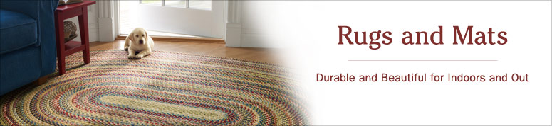 Rugs and mats. Durable and beautiful for indoors and out.