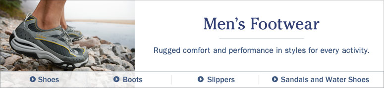 Men's footwear. Rugged comfort and performance in styles for every activity