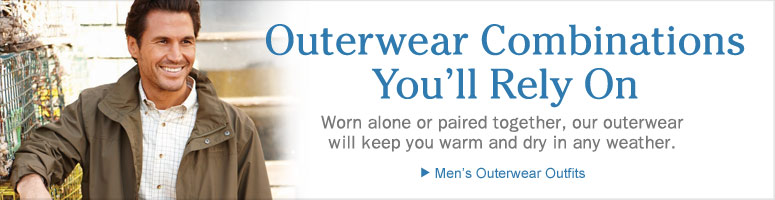 Outerwear Combinations You'll Rely On Worn alone or paired together, our outerwear will keep you warm and dry in any weather.