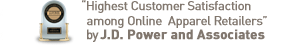 "Highest Customer Satisfaction among Online Apparel Retailers" by J.D. Power and Associates