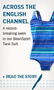 Across the English Channel. A record-breaking swim in our BeanSport Tank Suit.