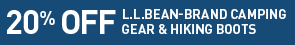 20% Off L.L.Bean-Brand Camping Gear and Hiking Boots.