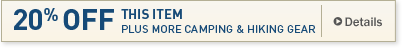 20% Off This Item, plus More Camping and Hiking Gear.