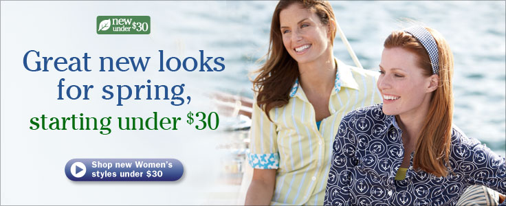 Great new looks for spring, starting under $30