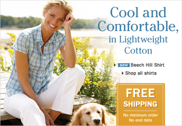 Cool and Comfortable, in Lightweight Cotton