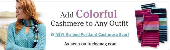 NEW Striped Portland Cashmere Scarf