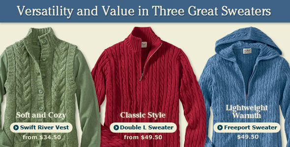 Versatility and Value in Three Great Sweaters