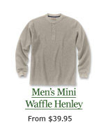 Men's Mini Waffle Henley, from $39.95