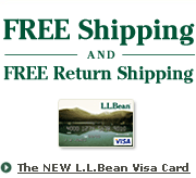 The NEW L.L.Bean Visa Card Free Shipping and Free Return Shipping