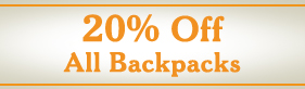 20% Off All Backpacks