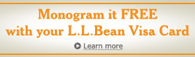Monogram It FREE with your L.L.Bean Visa Card