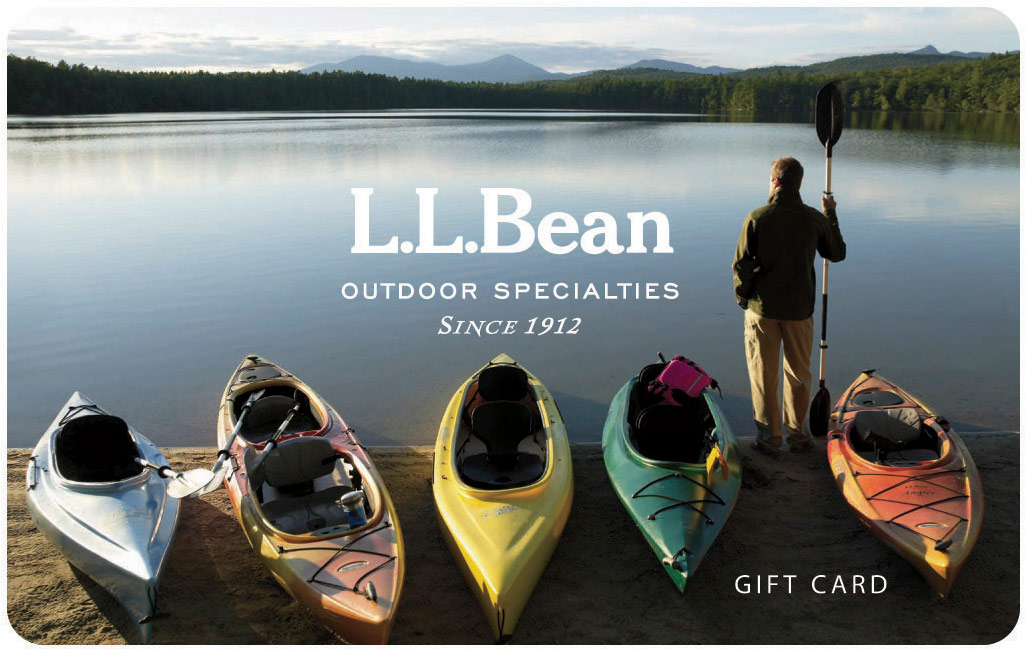 L.L.Bean Gift Cards and eGift Cards Delivered FREE by Mail or Email
