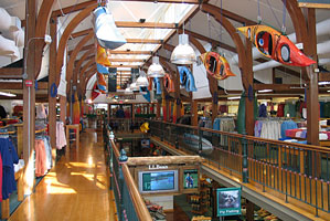 Inside the L.L.Bean store