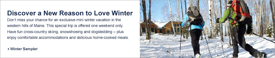 L.L.Bean Outdoor Discovery Schools®. Discover a New Reason to Love Winter. Don't miss your chance for an exclusive mini winter vacation in the western hills of Maine. This special trip is offered one weekend only. Have fun cross-country skiing, snowshoeing and dogsledding – plus enjoy comfortable accommodations and delicious home-cooked meals.