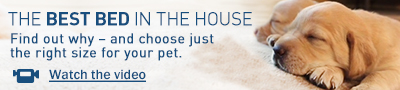 THE PERFECT RESTING PLACE For Paws of All Sizes. SMALL. Up to 20 lbs. MEDIUM. Up to 40 lbs. LARGE. Up to 70 lbs. EXTRA-LARGE. 70 lbs. and up.