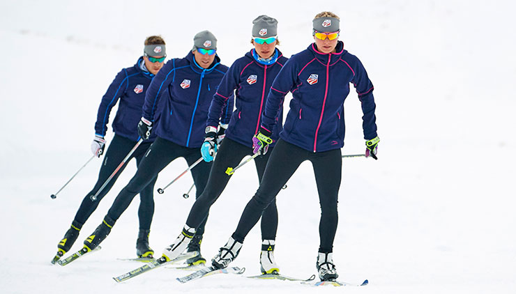 The U.S. Ski Team trains in gear from official supplier, L.L.Bean.