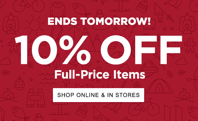 Ends Tomorrow. 10% Off full-price items with promo code: HARVEST10.