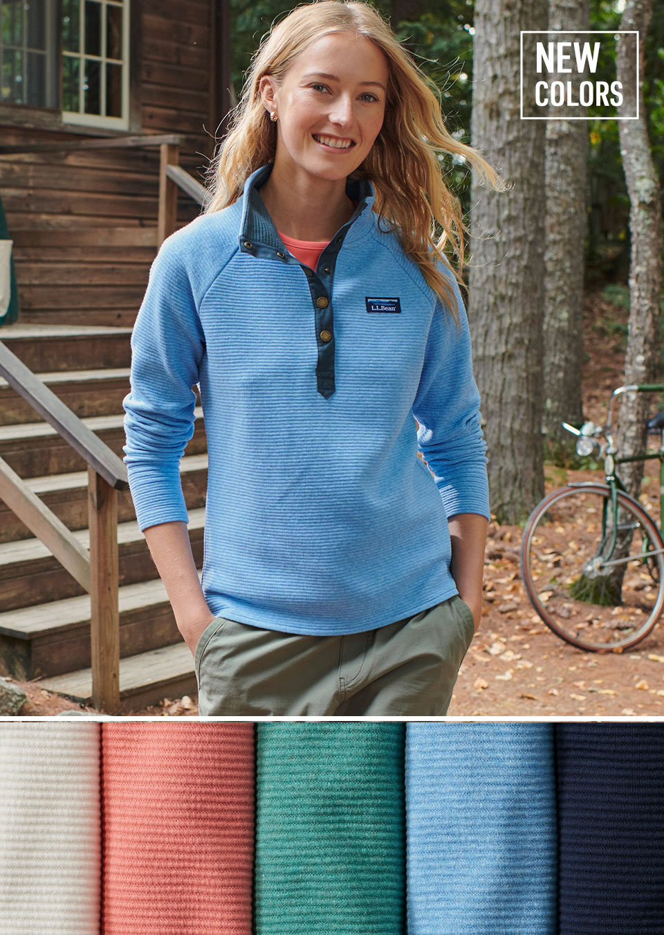 Lakewashed Double-Knit Tops.