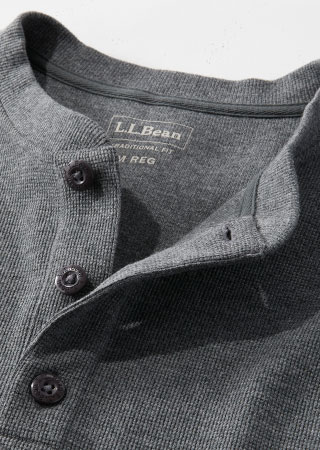 Unshrinkable Mini-Waffle Henley