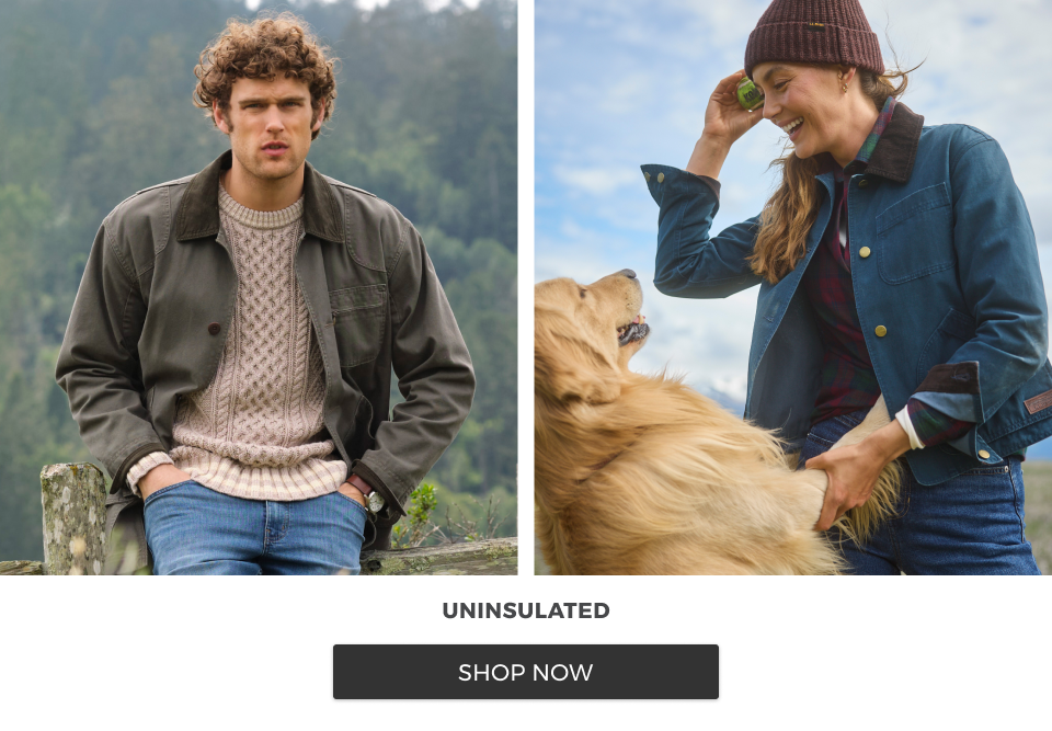 Men's and Women's Uninsulated Outerwear