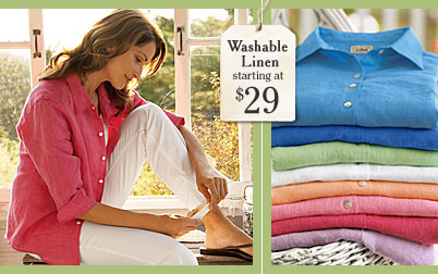 Women's Washable Linen Collection