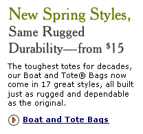 Boat and Tote Bags