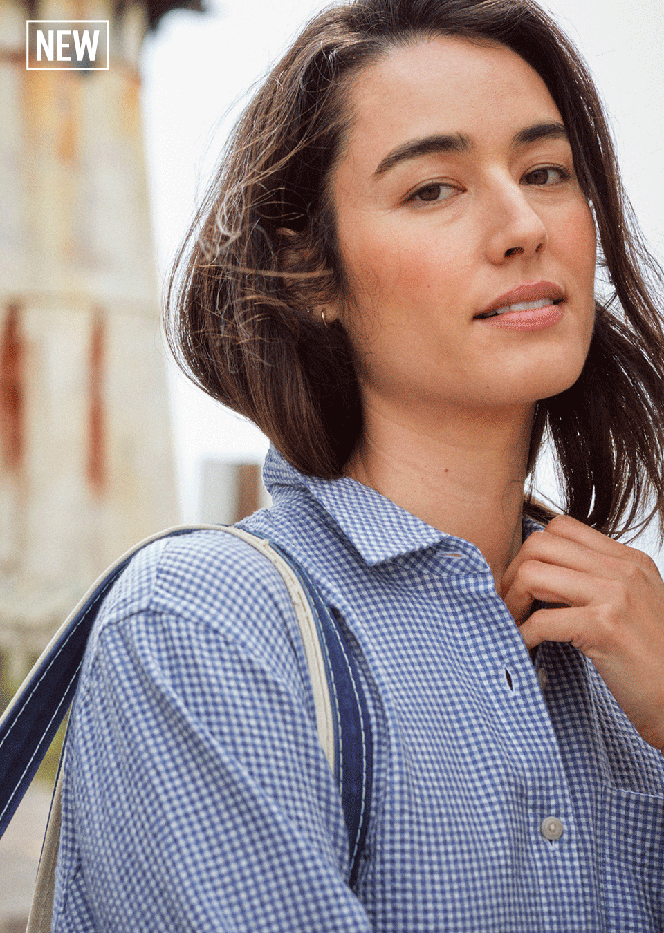 Sunwashed Textured Big Shirt