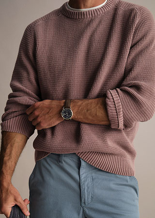 Sunwashed Textured Cotton Sweaters