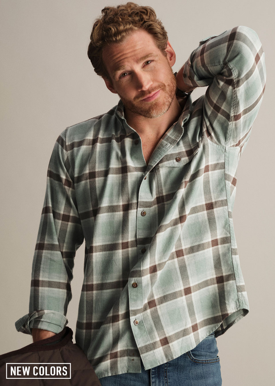 Brushed Jaspé Twill Shirt