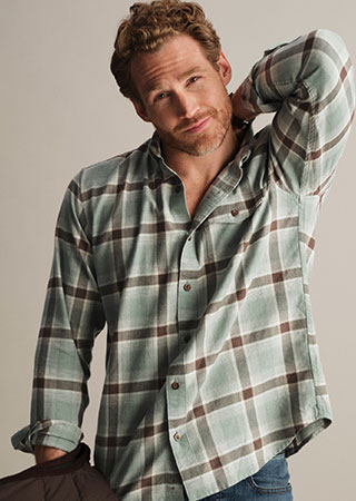 Brushed Jaspé Twill Shirt