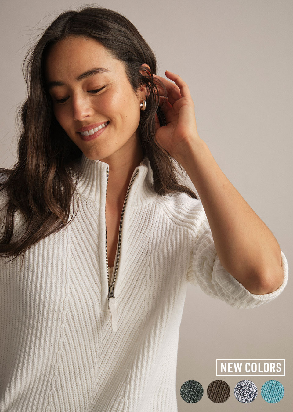 Mariner Shaker Quarter-Zip Sweater