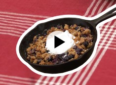 Easy Camping Recipes: Blueberry Cobbler
