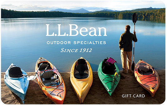 L.L.Bean Gift Cards and eGift Cards Delivered FREE by