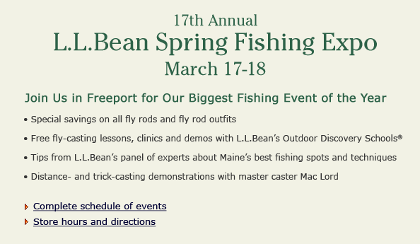 L.L.Bean Spring Fishing Expo